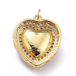 Eco-Friendly Brass Micro Pave Cubic Zirconia Pendants&nbsp;ZIRC-H122-03G-04