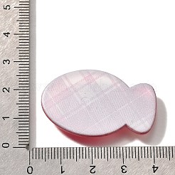 クリア樹脂カボション  魚  ミックスカラー  37.5x23.5x4.5mm&nbsp;CRES-D277-08
