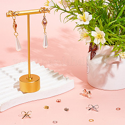 24Pcs 4 Style Bowknot Brass Stud Earring Findings&nbsp;DIY-DR0001-30