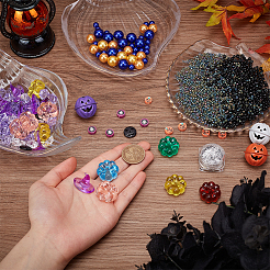 ハロウィーンテーマの花瓶フィラー  ミックスカラー  3~29x3~29x3~16mm&nbsp;DIY-SC0025-57