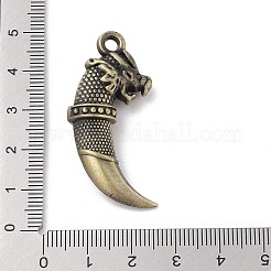 合金のチベット風チャーム  狼の歯のチャーム  アンティーク黄金  43.5x20x10mm  穴：3.5mm&nbsp;FIND-M021-21AG-02