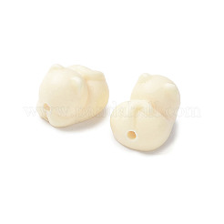 天然タグアビーズジュエリー  猫の形  ナットビーズ  古いレース  13x13.5x18mm  穴：1.8mm&nbsp;WOOD-V001-02