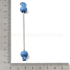 Plastic Beadable Keychain Bar for Jewelry Making DIY Crafts&nbsp;AJEW-C040-01C-1