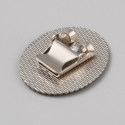 チベットスタイル亜鉛合金ボロタイスライドクラスプカボションセッティング  ブランクボロタイスライドロープロファイルアクセサリー  アンティークシルバー  オーバル  トレイ：39.5x30mm  46.5x37x10mm&nbsp;FIND-WH0260-37G-AS