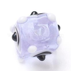 Handmade Bumpy Lampwork Beads Strands&nbsp;LAMP-G142-03C