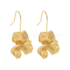 Leaf Brass Dangle Earrings&nbsp;EJEW-H180-17G