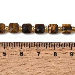 Natural Tiger Eye Beads Strands&nbsp;GG-CBA96AE-A04-6x6mm