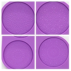 4 Styles Cup Mat Silicone Molds&nbsp;SIMO-PW0002-11
