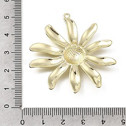 合金ペンダント  ひまわりチャーム  ゴールドカラー  46x44.5x5mm  穴：1.6mm&nbsp;PALLOY-B016-05G
