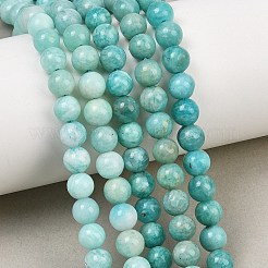 Natural Amazonite Beads Strands&nbsp;G-F461-12-6mm-01