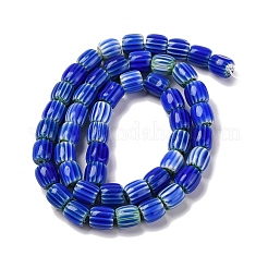 Handmade Lampwork Chevron Beads Strands&nbsp;LAMP-K041-01B-08