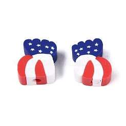 Independence Day Handmade Polymer Clay Beads&nbsp;CLAY-Q253-10A