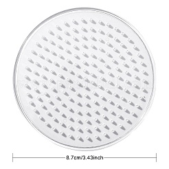 Flat Round ABC Plastic Pegboards Used for 5x5mm DIY Fuse Beads&nbsp;DIY-YW0008-18