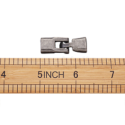 合金製スナップロッククラスプ留め金具  ガンメタ色  34mm&nbsp;PALLOY-TAC0009-24AS