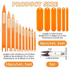 2Bags 2 Styles Plastic Fishing Netting Needle Shuttle&nbsp;TOOL-FH0001-85B