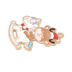 Christmas Alloy Enamel Pendants&nbsp;ENAM-B035-02L-13KCG