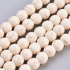 Synthetic Magnesite Beads Strands&nbsp;TURQ-8D-011