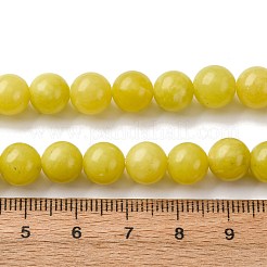 Natural Lemon Jade Beads Strands&nbsp;G-G284-A01-8mm