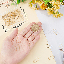 304ステンレススチールフープピアス金具50個  腎臓の耳ワイヤー  18KGP本金メッキ  20ゲージ  20x9x0.8mm&nbsp;STAS-BBC0003-08