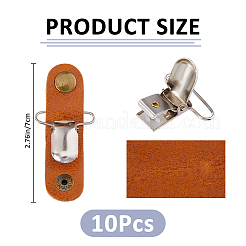 10Pcs Cattlehide Leather Cable Straps&nbsp;HJEW-FH00225