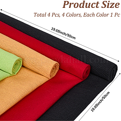 4Pcs 4 Colors Linen Fabric&nbsp;DIY-CY0001-05A
