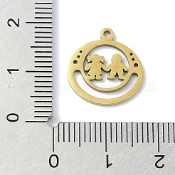 304 Stainless Steel Pendants&nbsp;STAS-C097-36G