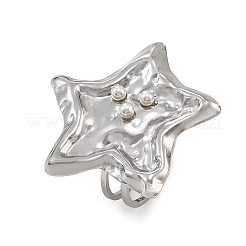 304 Stainless Steel Cuff Open Rings for Women&nbsp;SA-CBAF040-03P