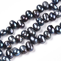 Natural Cultured Freshwater Pearl Beads Strands&nbsp;PEAR-N013-05L