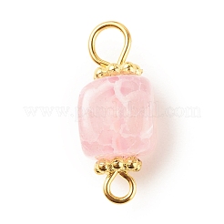 Natural Agate Connector Charms&nbsp;PALLOY-JF01587-01