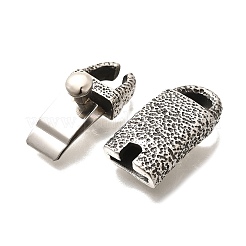 304ステンレススチール製マグネット留め具  アンティークシルバー  43x15x13mm&nbsp;STAS-R140-19AS