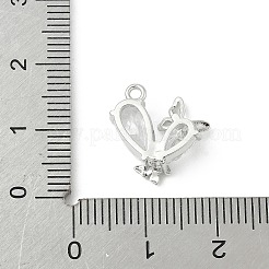 Brass Micro Pave Cubic Zirconia Pendants&nbsp;LS-KK-M326-17-P01