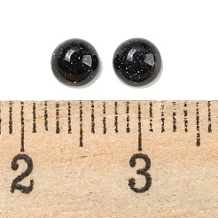 合成ブルーゴールドストーン青金砂石カボション  半円  4x2~2.5mm&nbsp;G-H309-03-05