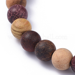 Wood Beads Stretch Bracelets&nbsp;BJEW-JB05050-01