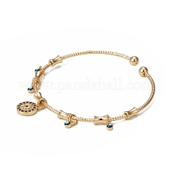 Rack Plating Brass Cuff Bangles&nbsp;BJEW-E071-15G