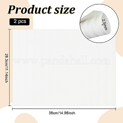 合成ゴム製の粘着式滑り止め靴底グリップ  長方形  ホワイト  283x380x2.5mm&nbsp;DIY-WH0622-732A