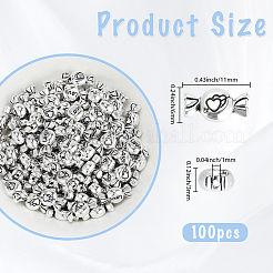 100Pcs Valentine Ideas for Her Tibetan Style Beads&nbsp;TIBEB-PA0001-16