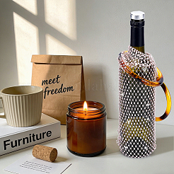 Sparkly Rhinestone Wine Bottle Bag&nbsp;AJEW-WH0609-899C