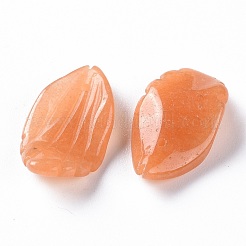 天然石レッドアベンチュリンペンダント  花びら  21x11x4mm  穴：0.8mm&nbsp;G-F697-C02
