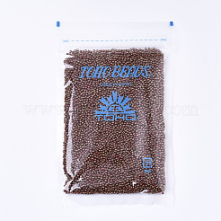 TOHOラウンドシードビーズ  11/0  日本製シードビーズ  （1708)つの金色の大理石の赤  11/0  2x1.5mm  穴：0.5mm  約20000個/袋  100 G /袋&nbsp;SEED-R049-1708