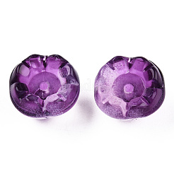 Transparent Spray Painted Glass Beads&nbsp;GLAA-N035-032-C06