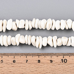 合成ハウライトビーズ連売り  チップ  7~12x2.5~6x2.5~6mm  穴：0.9mm  約104~106個/連  14.57~15.35インチ（37~39cm）&nbsp;G-N352-11