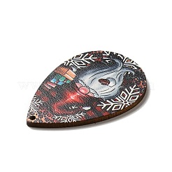 Single Face Printed Wood Big Pendants&nbsp;LS-WOOD-H102-03H