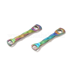 Ion Plating(IP) 304 Stainless Steel Connector Charms&nbsp;STAS-Q323-02A-MC