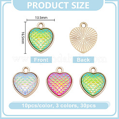 30Pcs 3 Colors Alloy Pendants&nbsp;FIND-GA0006-65