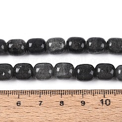 焼き絵の具、ひび割れガラスビーズ、糸  バレル  グレー  9.5~10x8~8.5mm  穴：0.8~1.4mm  約79~83個/連  29.92~31.5''（76~80センチメートル）&nbsp;DGLA-N019-01B-12