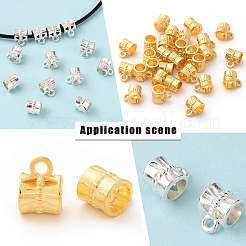 160Pcs 2 Colors Zinc Alloy Tube Bails&nbsp;UNKW-SP0004-48