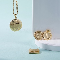 5Pcs 5 Style Brass Locket Pendants&nbsp;KK-SZ0004-02