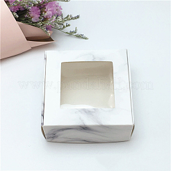 Marble Pattern Paper Cardboard Jewelry Boxes&nbsp;X-CON-WH0039-08