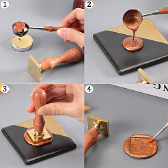 1Pc Blank Wax Seal Brass Stamp Head&nbsp;KK-CP0001-04B