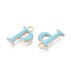 Rack Plating Alloy Enamel Pendants&nbsp;ENAM-T024-53P-G